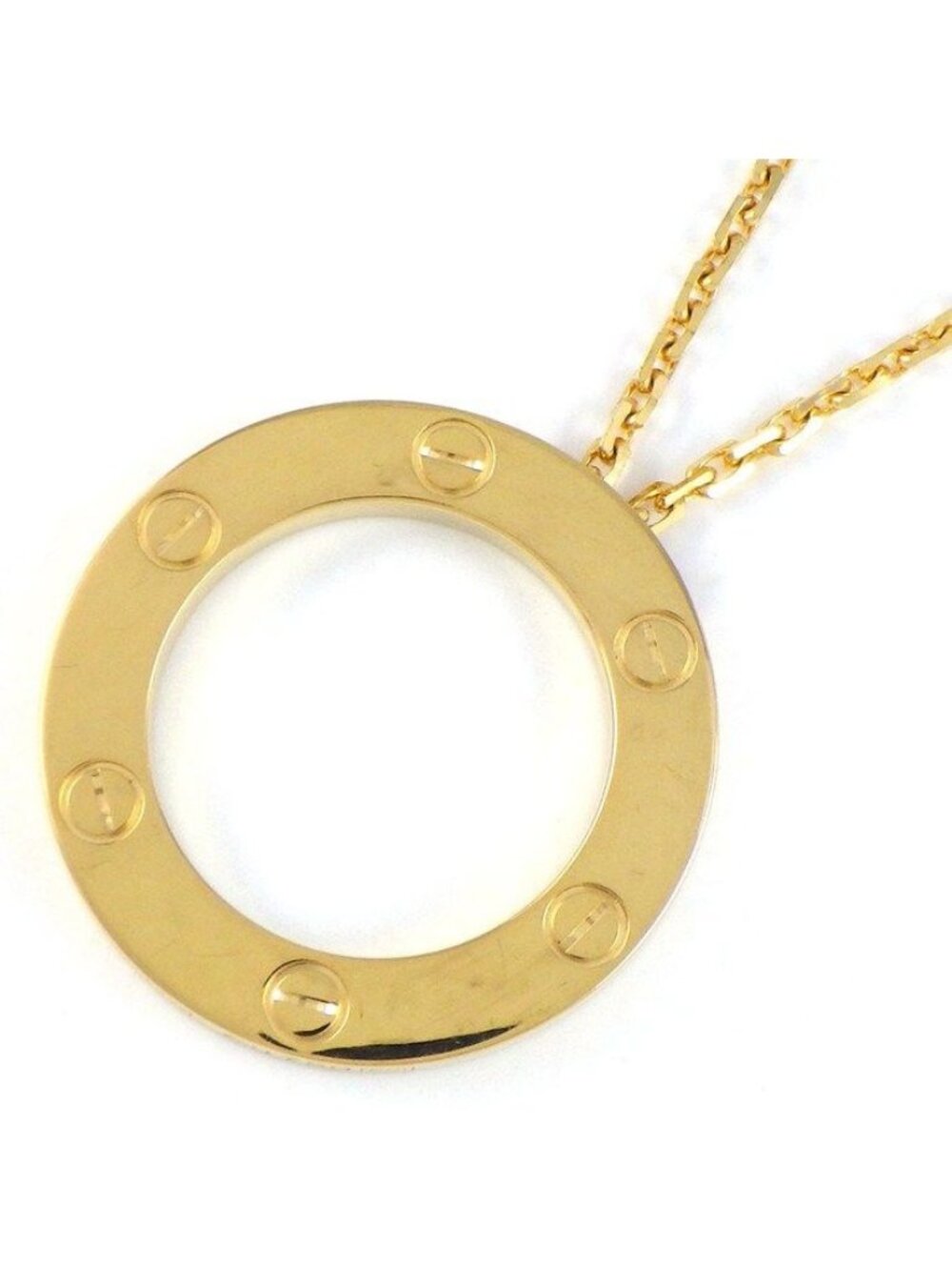 Cartier Necklace Love Circle 18k Yellow Gold